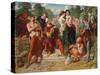 The Wrestling Scene in 'As You Like It', 1854-Daniel Maclise-Stretched Canvas