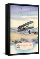 The Wright Biplane, 1903-Charles H. Hubbell-Framed Stretched Canvas