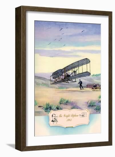 The Wright Biplane, 1903-Charles H. Hubbell-Framed Art Print