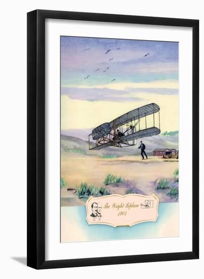The Wright Biplane, 1903-Charles H. Hubbell-Framed Art Print