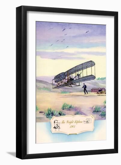 The Wright Biplane, 1903-Charles H. Hubbell-Framed Art Print