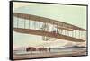 The Wright Brothers at Kitty Hawk, North Carolina, in 1903-American School-Framed Stretched Canvas