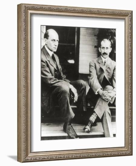 The Wright Brothers, Orville and Wilbur Wright, 1909-null-Framed Giclee Print