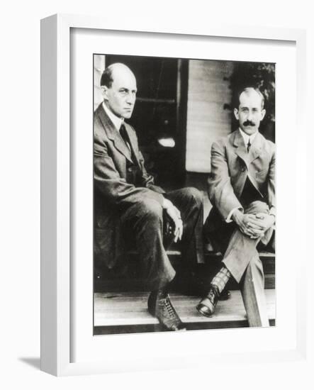 The Wright Brothers, Orville and Wilbur Wright, 1909-null-Framed Giclee Print