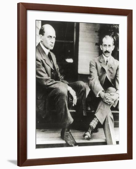 The Wright Brothers, Orville and Wilbur Wright, 1909-null-Framed Giclee Print