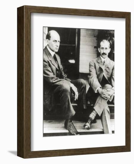 The Wright Brothers, Orville and Wilbur Wright, 1909-null-Framed Giclee Print