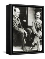 The Wright Brothers, Orville and Wilbur Wright, 1909-null-Framed Stretched Canvas