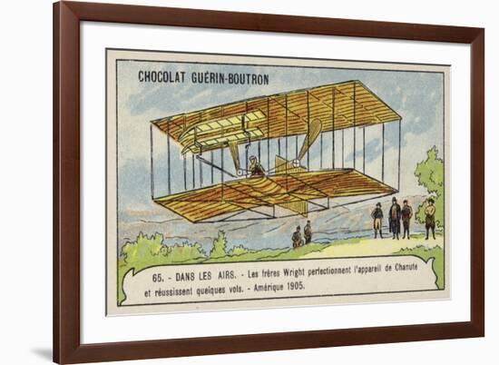 The Wright Brothers Perfecting the Flying Machine of Octave Chanute and Making Several Successful F-null-Framed Giclee Print