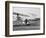 The Wright Brothers put a plane on the launch rail for the first Army flight at Fort Myer-Harris & Ewing-Framed Photographic Print