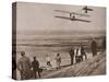 The Wright Brothers Testing an Early Plane at Kitty Hawk, North Carolina-null-Stretched Canvas