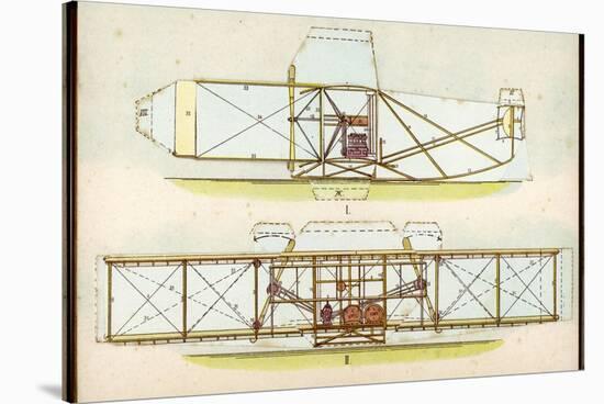 The Wright Flyer I in Which the First Powered Flight is Made at Kill Devil Hills North Carolina-null-Stretched Canvas
