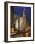 The Wrigley Building in the Loop in Chicago on a Rainy Day, USA-David Bank-Framed Photographic Print