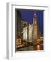 The Wrigley Building in the Loop in Chicago on a Rainy Day, USA-David Bank-Framed Photographic Print