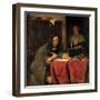 The Writer-Gabriel Metsu-Framed Giclee Print