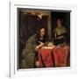 The Writer-Gabriel Metsu-Framed Giclee Print