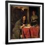 The Writer-Gabriel Metsu-Framed Giclee Print