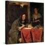 The Writer-Gabriel Metsu-Stretched Canvas