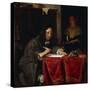 The Writer-Gabriel Metsu-Stretched Canvas