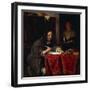 The Writer-Gabriel Metsu-Framed Giclee Print