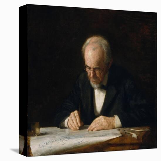 The Writing Master, 1882-Thomas Cowperthwait Eakins-Stretched Canvas
