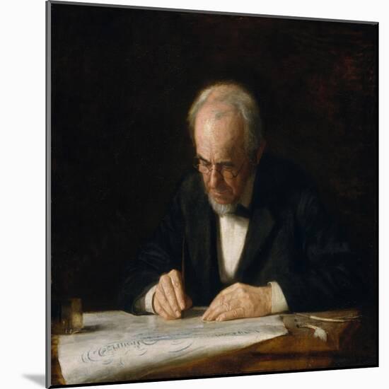 The Writing Master, 1882-Thomas Cowperthwait Eakins-Mounted Giclee Print