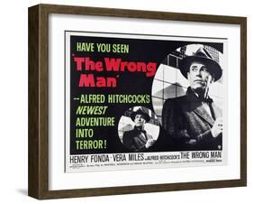 The Wrong Man, 1956-null-Framed Giclee Print