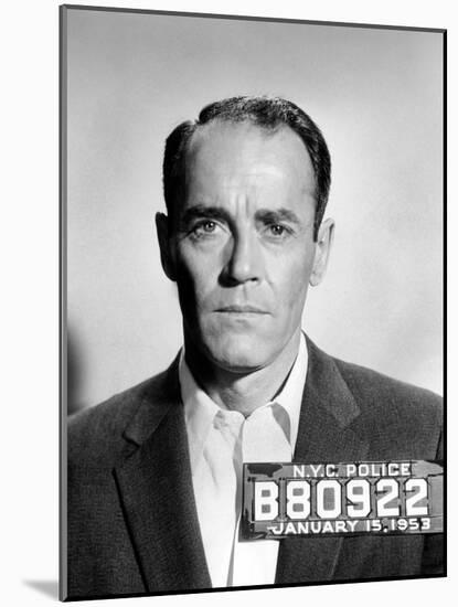 The Wrong Man, Henry Fonda, 1956-null-Mounted Photo