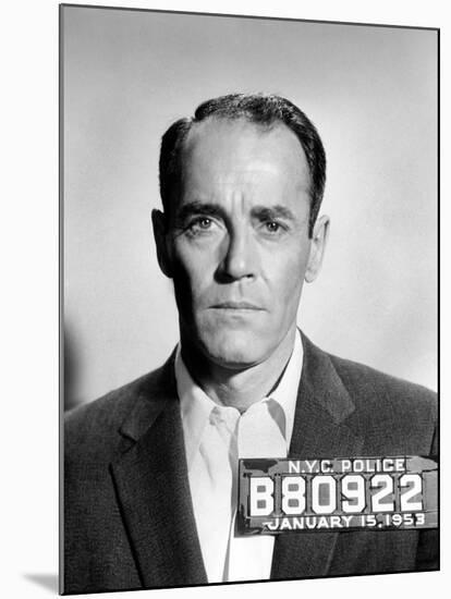 The Wrong Man, Henry Fonda, 1956-null-Mounted Photo