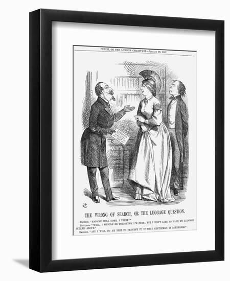 The Wrong of Search, or the Luggage Question, 1867-John Tenniel-Framed Giclee Print