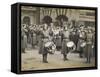 The Wspu Fife and Drum Band with Mary Leigh as the Drum-Major-null-Framed Stretched Canvas