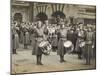 The Wspu Fife and Drum Band with Mary Leigh as the Drum-Major-null-Mounted Photographic Print