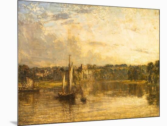 The Wye at Chepstow, Monmouthshire, 1905 (Oil on Canvas)-Philip Wilson Steer-Mounted Giclee Print