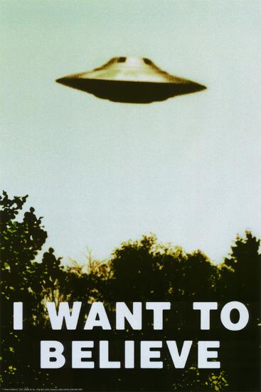 The X-Files - I Want To Believe Print-null-Lamina Framed Poster