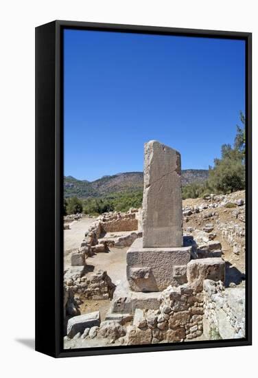 The Xanthian Obelisk, Xanthos, Turkey-null-Framed Stretched Canvas