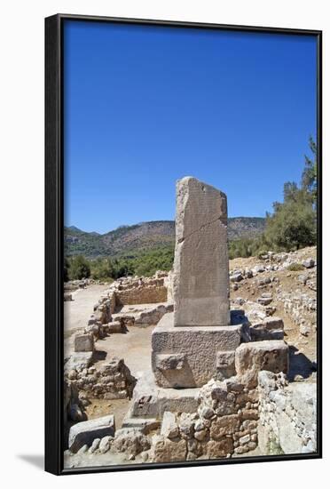 The Xanthian Obelisk, Xanthos, Turkey-null-Framed Photographic Print