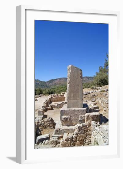 The Xanthian Obelisk, Xanthos, Turkey-null-Framed Photographic Print