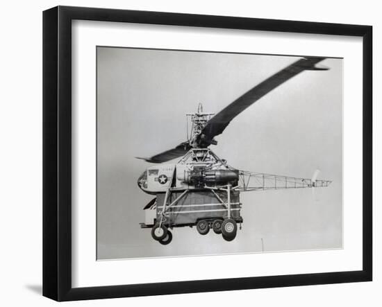 The Xh-17 Helicopter in Flight-null-Framed Photographic Print