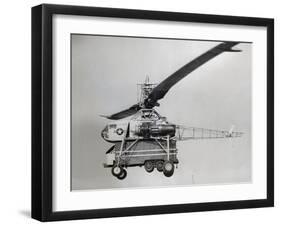 The Xh-17 Helicopter in Flight-null-Framed Photographic Print