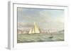 The Yacht 'Aron' Winning the Opening Cruise of the Clyde Yacht Club, 1871-William Clark-Framed Giclee Print