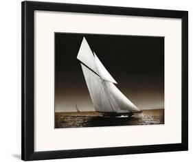 The Yacht Columbia on Water, 1899-Bill Philip-Framed Art Print