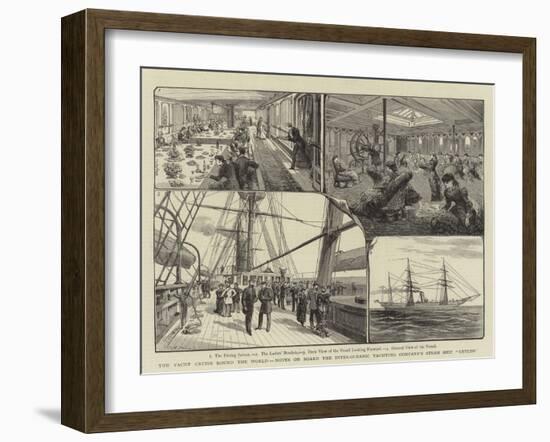 The Yacht Cruise Round the World-Warry-Framed Giclee Print