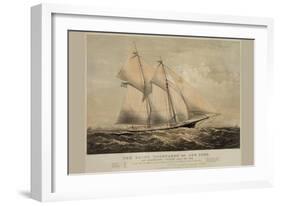 The Yacht "Dauntless" of New York-null-Framed Art Print