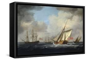 The Yacht 'Dorset'-Charles Brooking-Framed Stretched Canvas