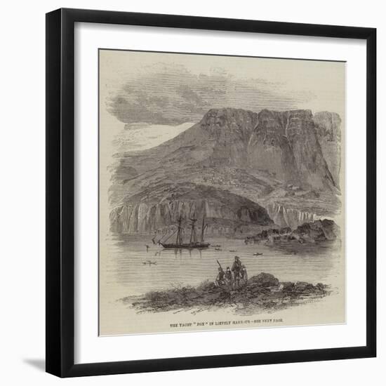 The Yacht Fox in Lievely Harbour-null-Framed Giclee Print