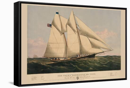The Yacht "Henrietta"-null-Framed Stretched Canvas