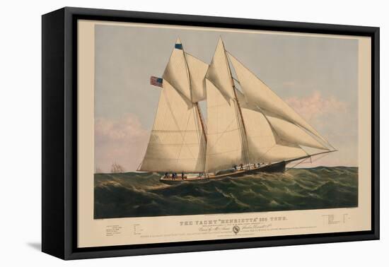 The Yacht "Henrietta"-null-Framed Stretched Canvas