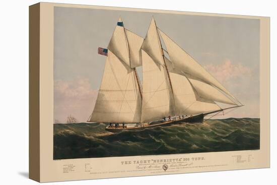 The Yacht "Henrietta"-null-Stretched Canvas