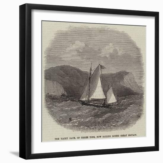 The Yacht Kate, of Three Tons, Now Sailing Round Great Britain-null-Framed Giclee Print