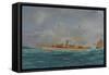 The Yacht Llewellyn. Willis. Silk, Velvet and-Thomas H. Willis-Framed Stretched Canvas