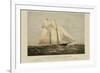 The Yacht "Meteor" of New York-null-Framed Art Print